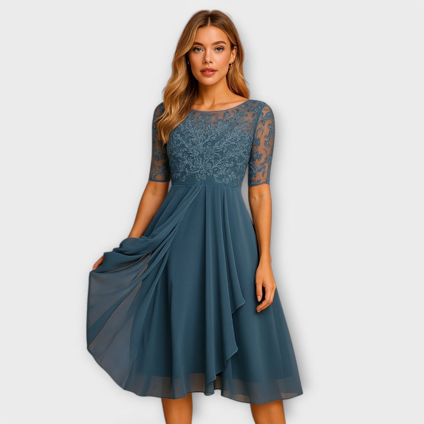 Milora™ | Elegant blondekjole for et strålende look