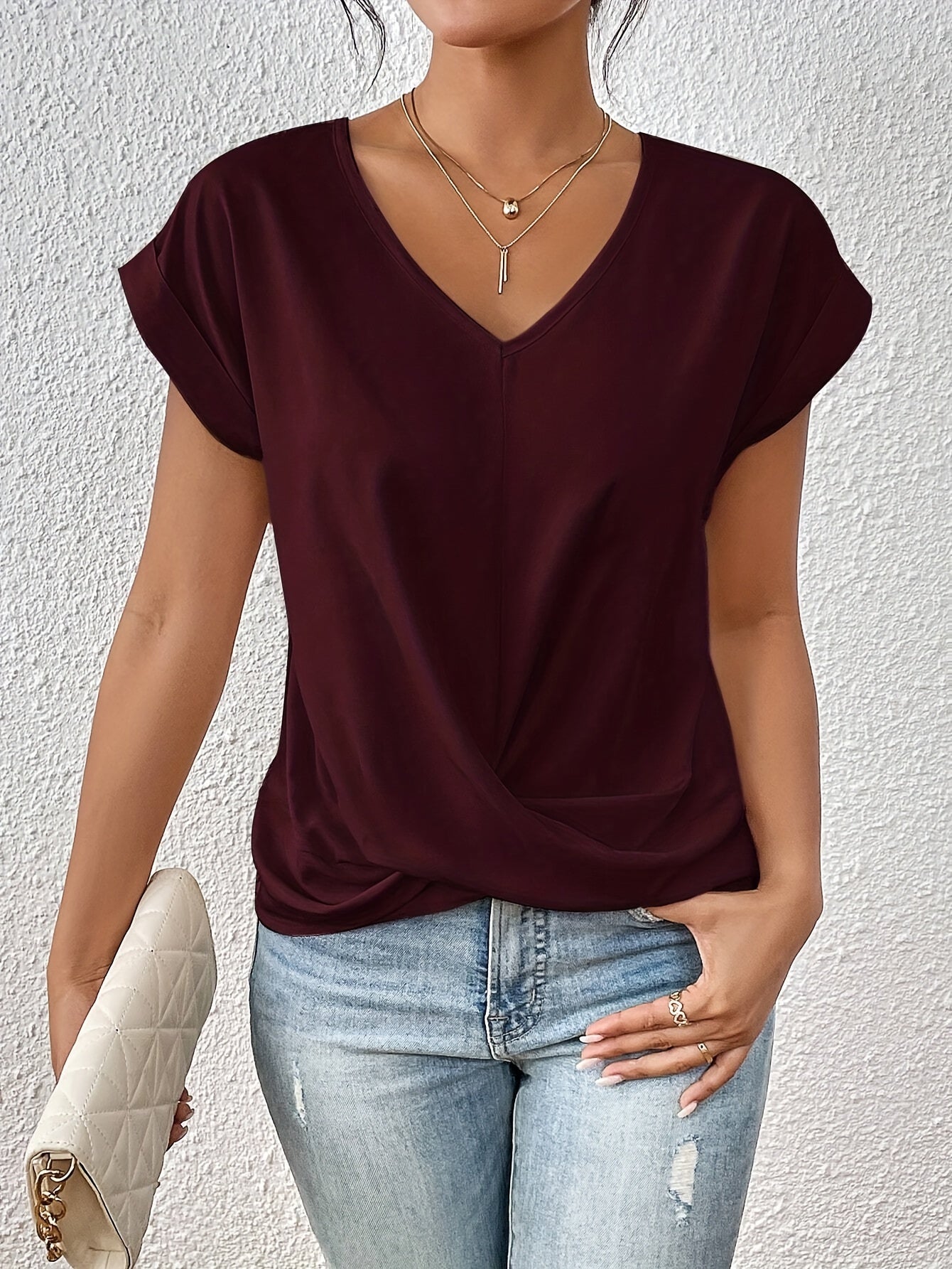 Miranda™ | Casual T-shirt med Sweetheart-udskæring