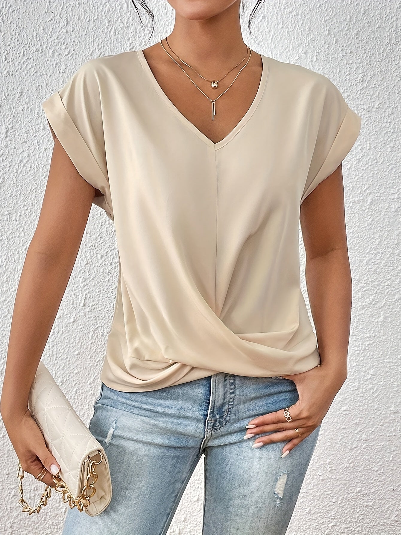 Miranda™ | Casual T-shirt med Sweetheart-udskæring