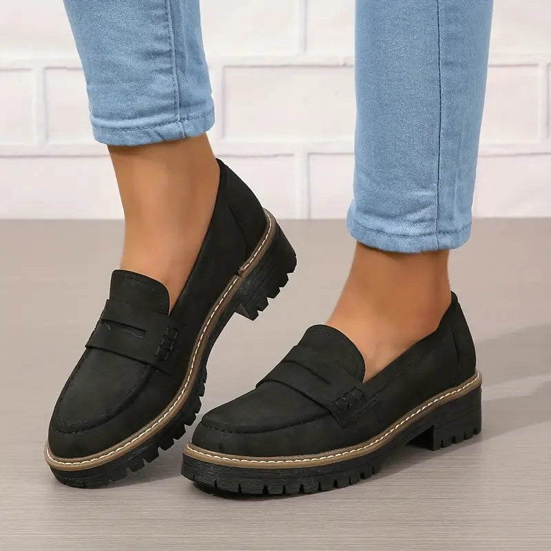 Celia™ | Luksuriøse Ruskindsloafers til Kvinder – Komfort og Stil i Ét