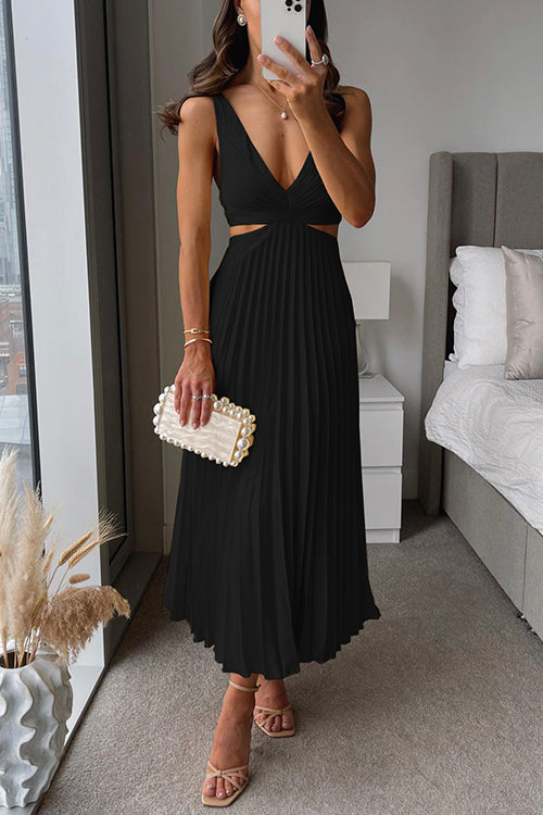 Elsa - Robe Maxi Plissée