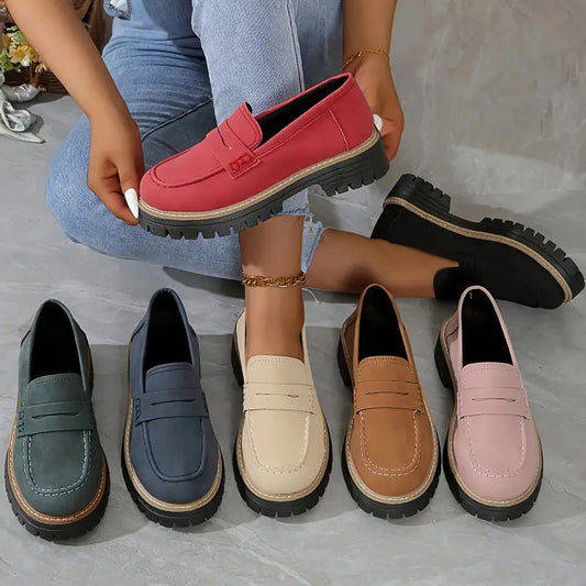 Celia™ | Luksuriøse Ruskindsloafers til Kvinder – Komfort og Stil i Ét
