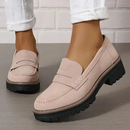 Celia™ | Luksuriøse Ruskindsloafers til Kvinder – Komfort og Stil i Ét