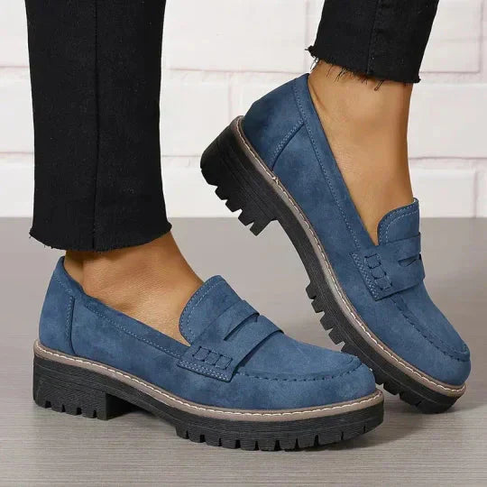 Celia™ | Luksuriøse Ruskindsloafers til Kvinder – Komfort og Stil i Ét